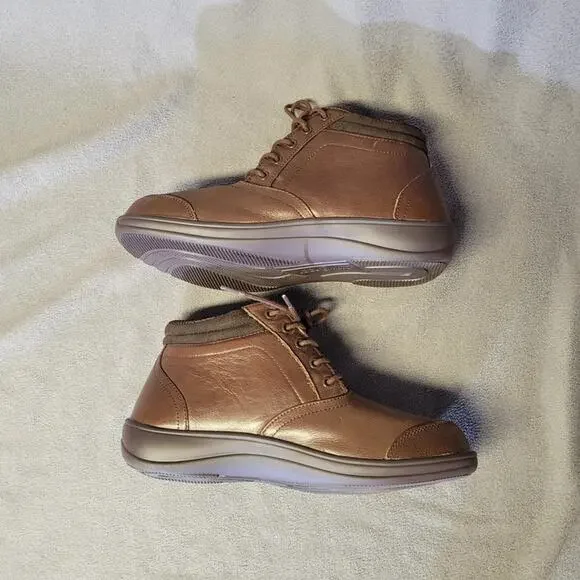 OrthoFeet Shoes Womens Brown 10 5 W Leather Comfort - Picture 7 of 10